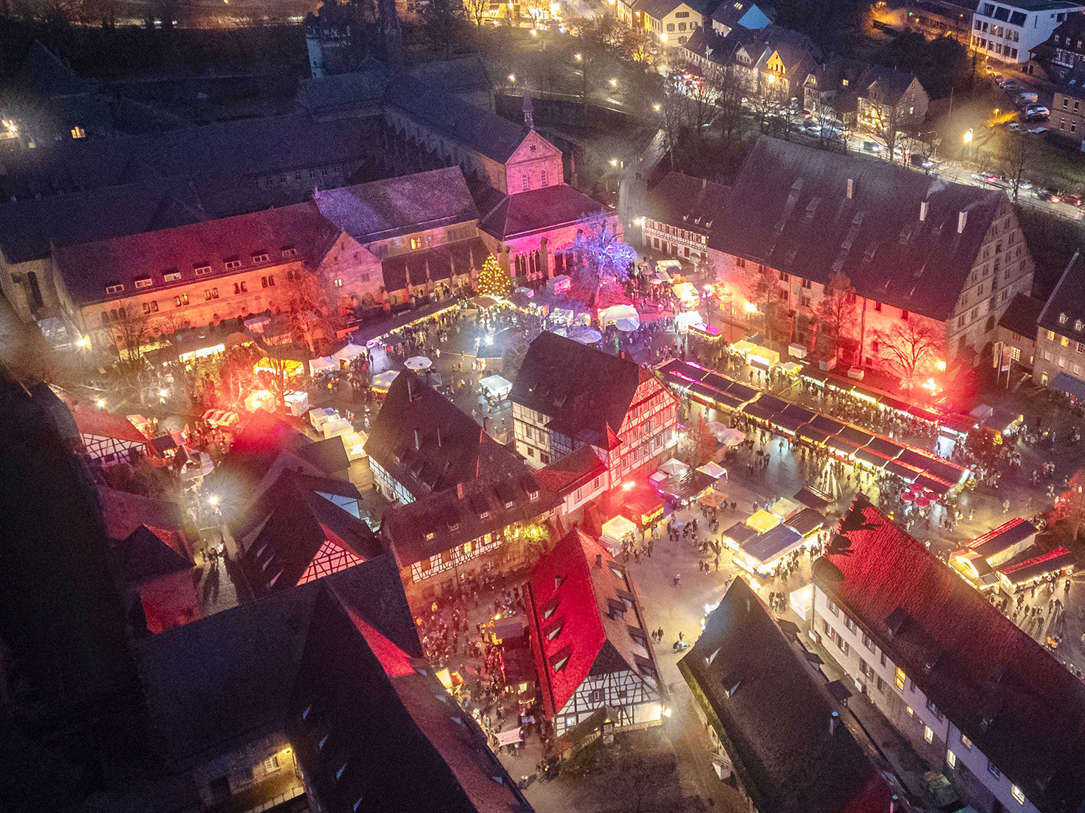 Weihnachtsmarkt Maulbronn_Drohne