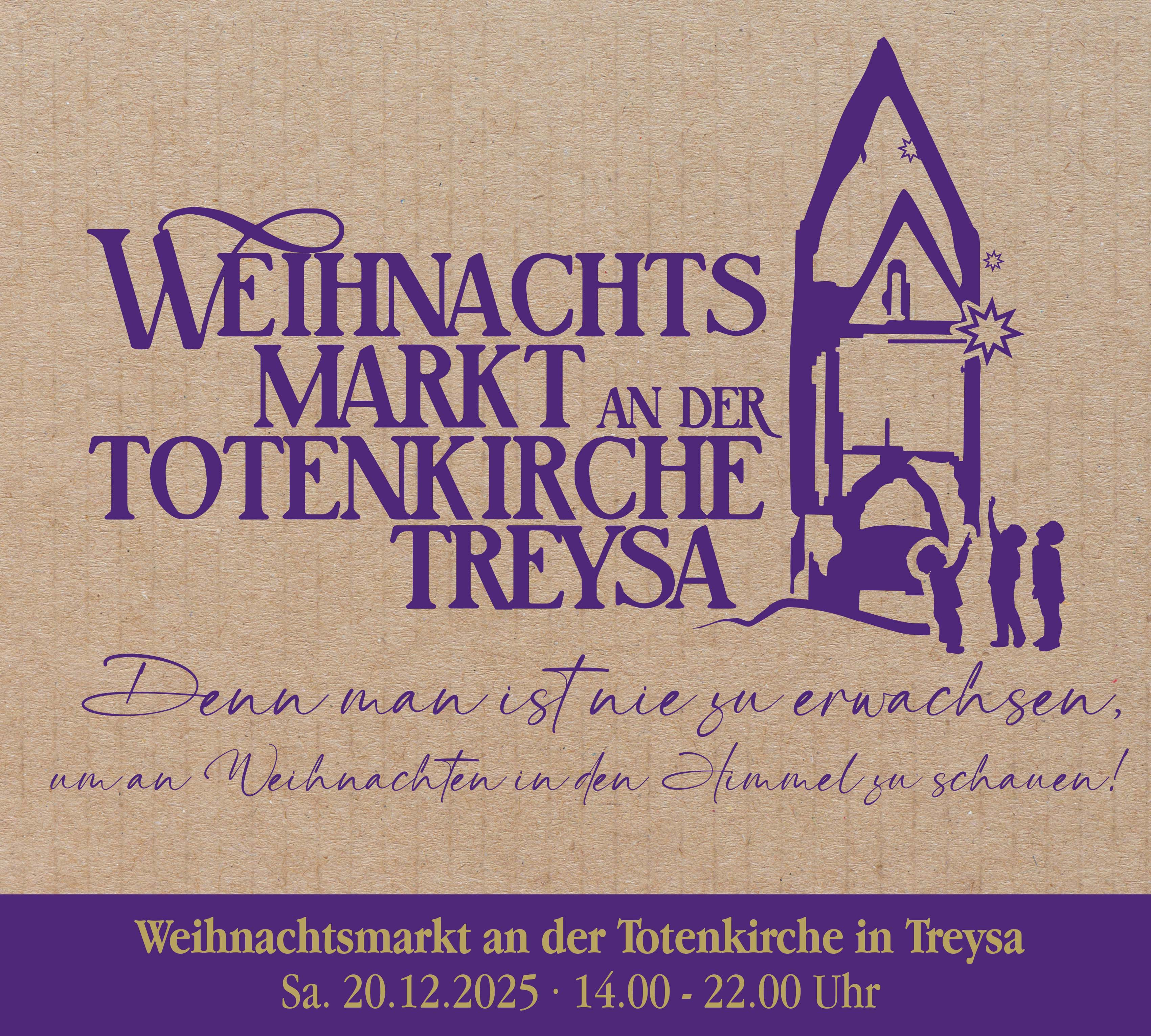 Plakat - Weihnachtsmarkt an der Totenkirche
