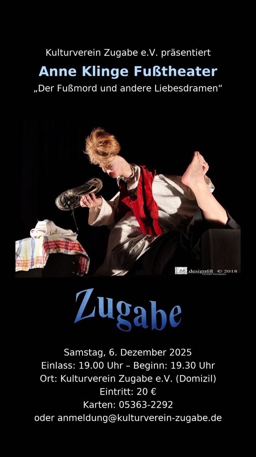 Anne Klinge Fußtheater "Der Fußmord und andere Liebesdramen"