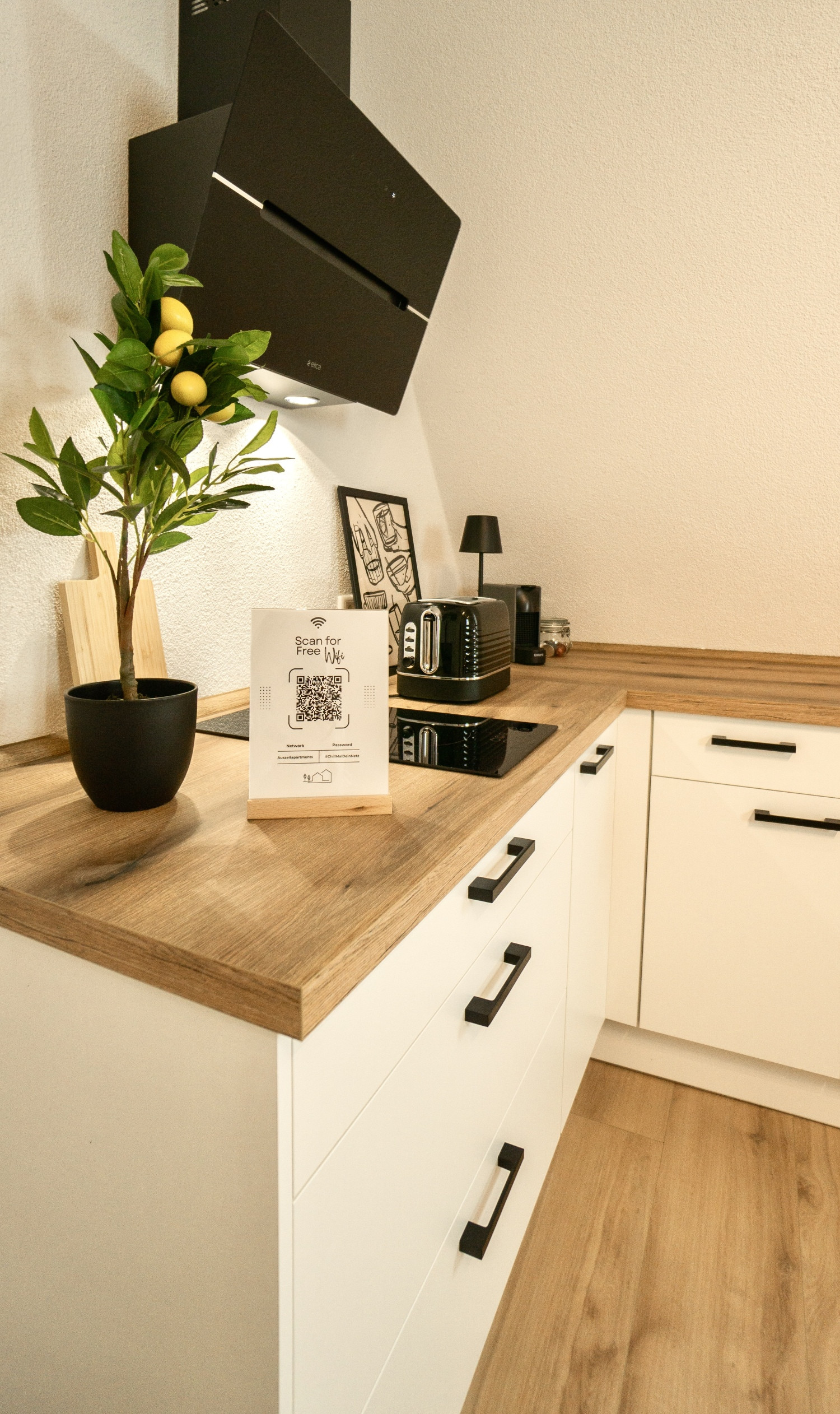 Dachperle voll ausgestattete Küche