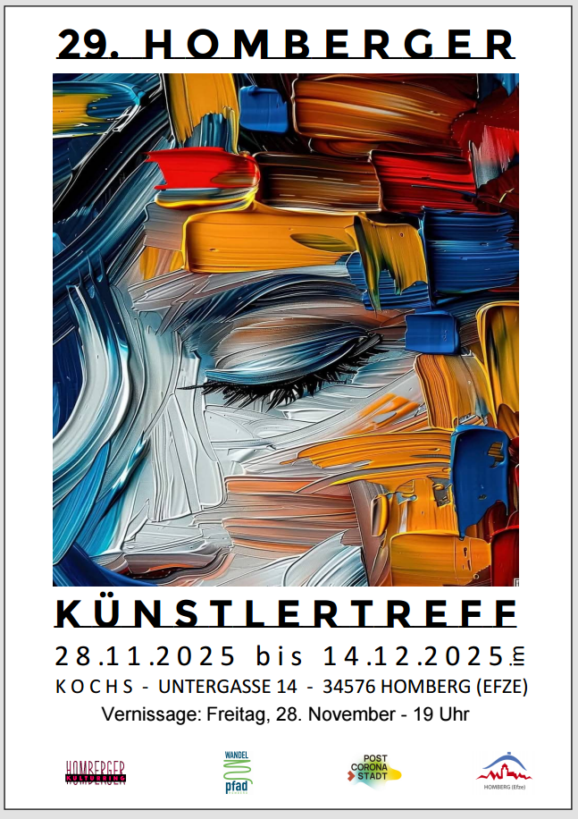 Plakat 29. Homberger Künstlertreff