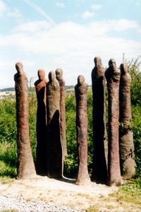 "Die Wartenden" - Skulptur