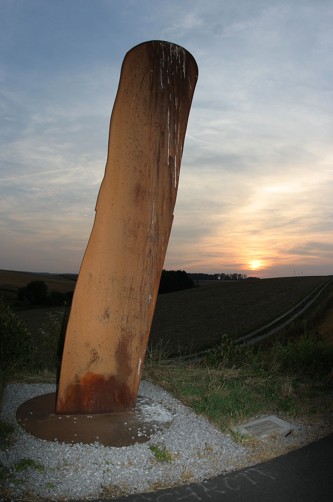 "Stahlarm" - Skulptur