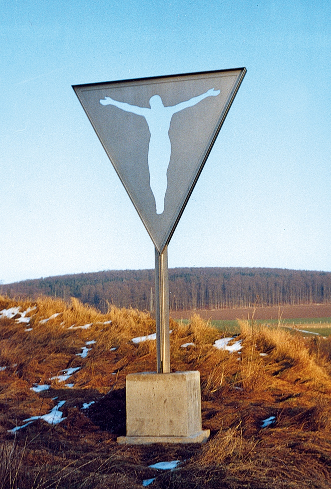 "Wegekreuz" - Skulptur