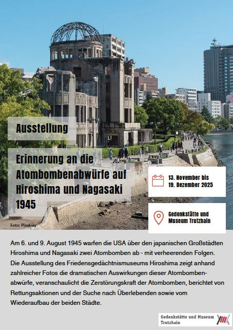 Erinnerung an die Atombombenabwürfe auf Hiroshima und Nagasaki 1945