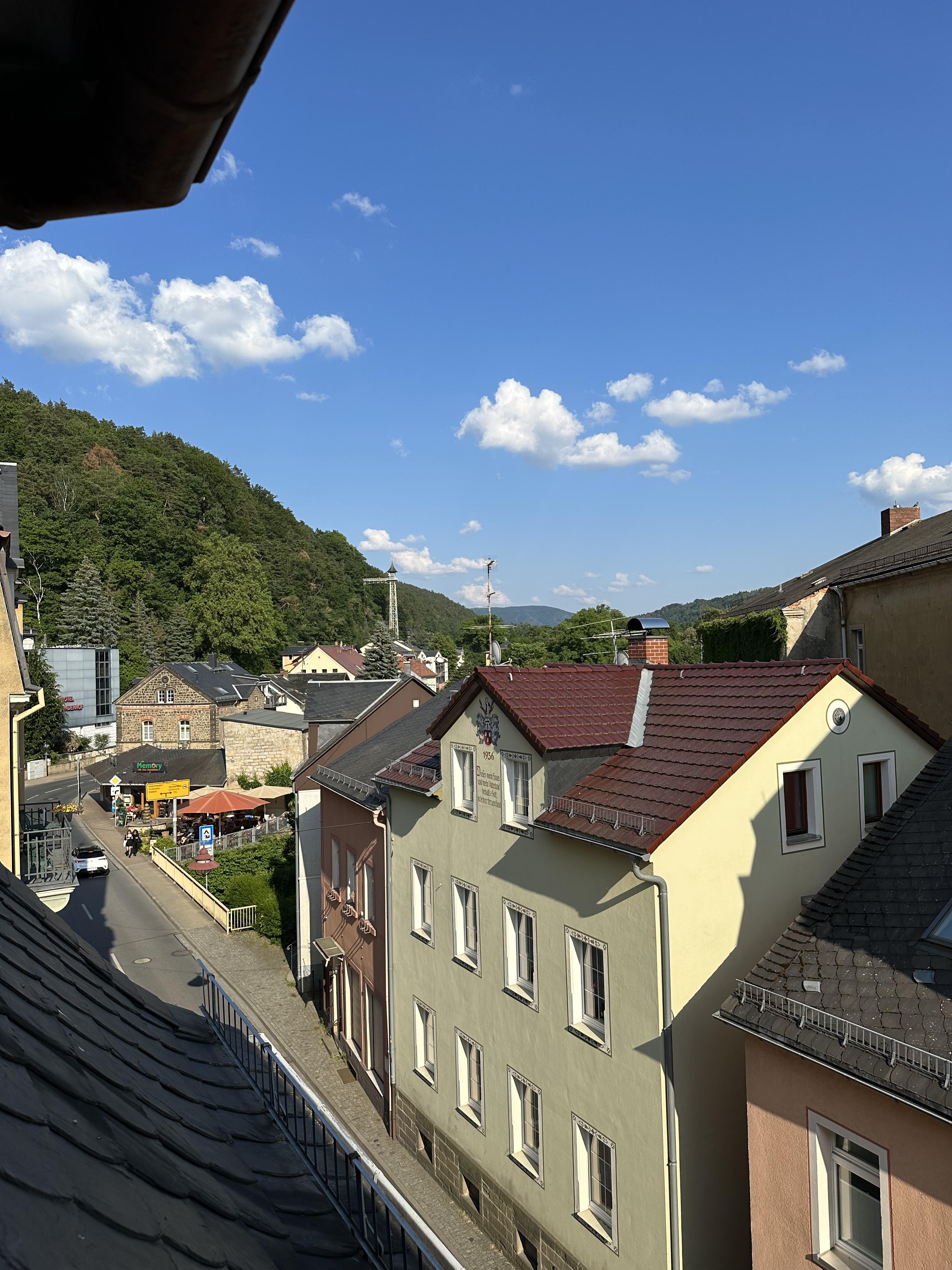 über den Dächern von Bad Schandau