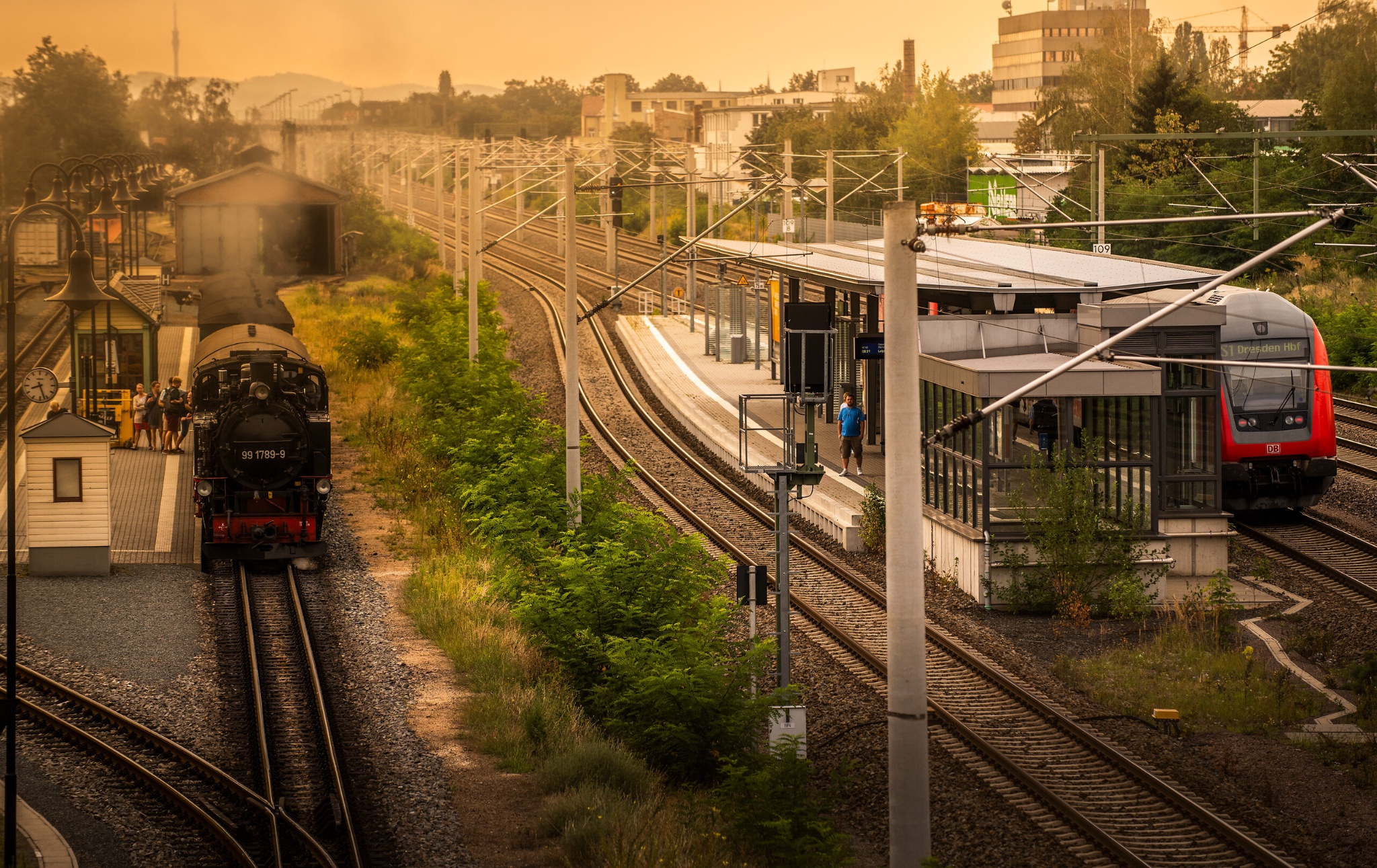 Lößnitzgrundbahn Bahnhof Radebeul Ost – Motiv