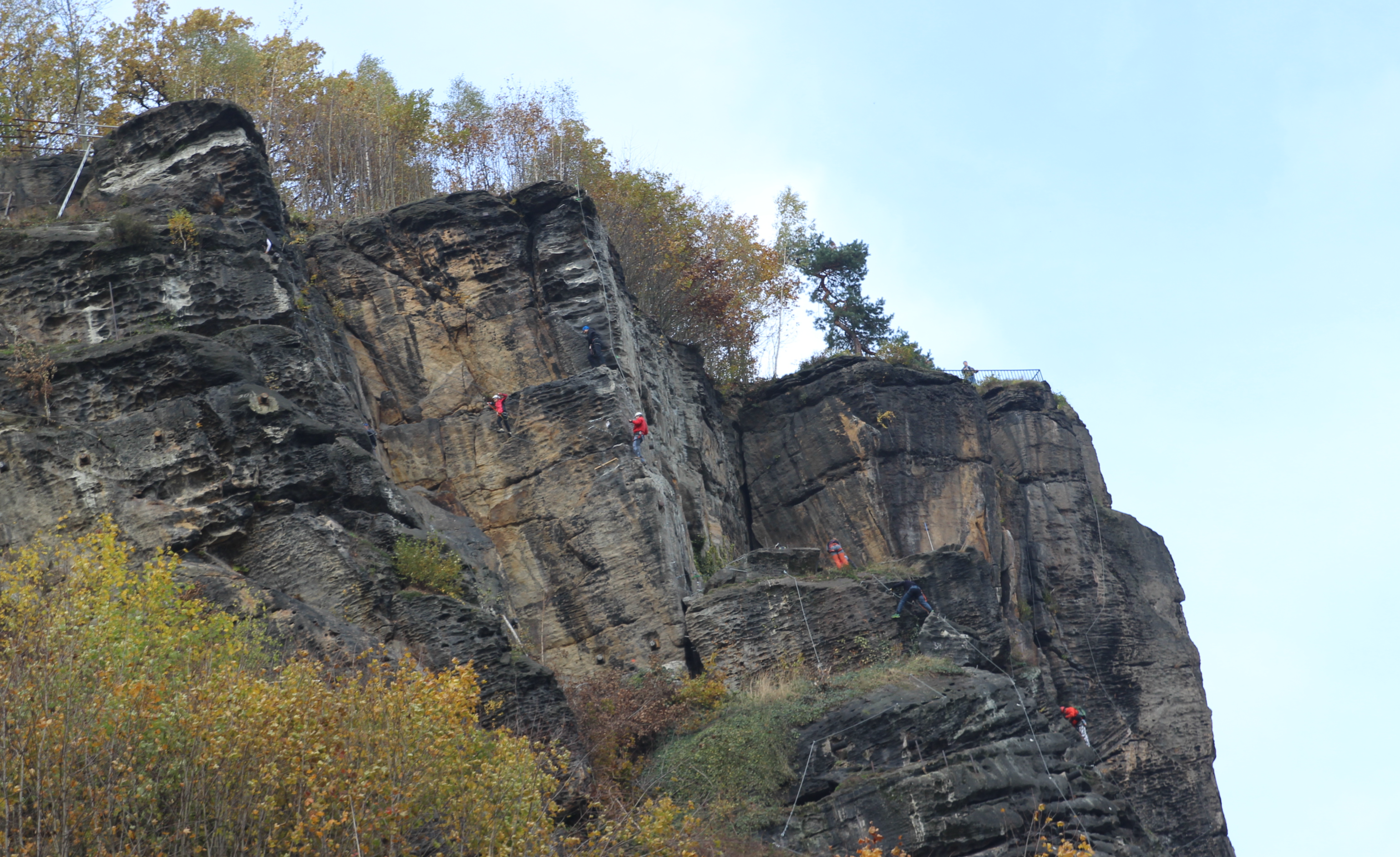 Klettersteig Děčín (Via Ferrata Pastýřská stěna, Tschechien) – Motiv