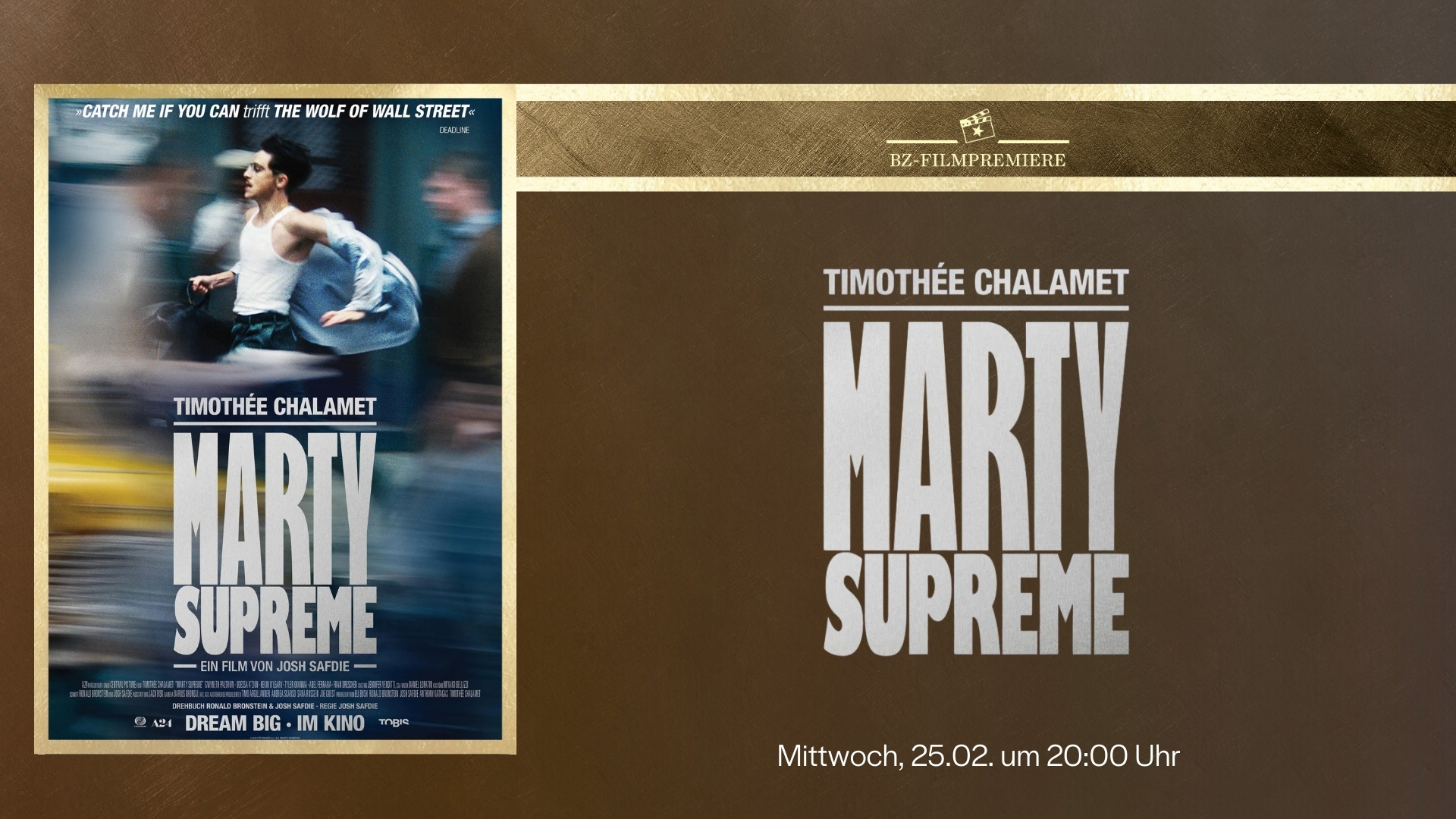 BZ FILMPREMIERE: MARTY SUPREME
