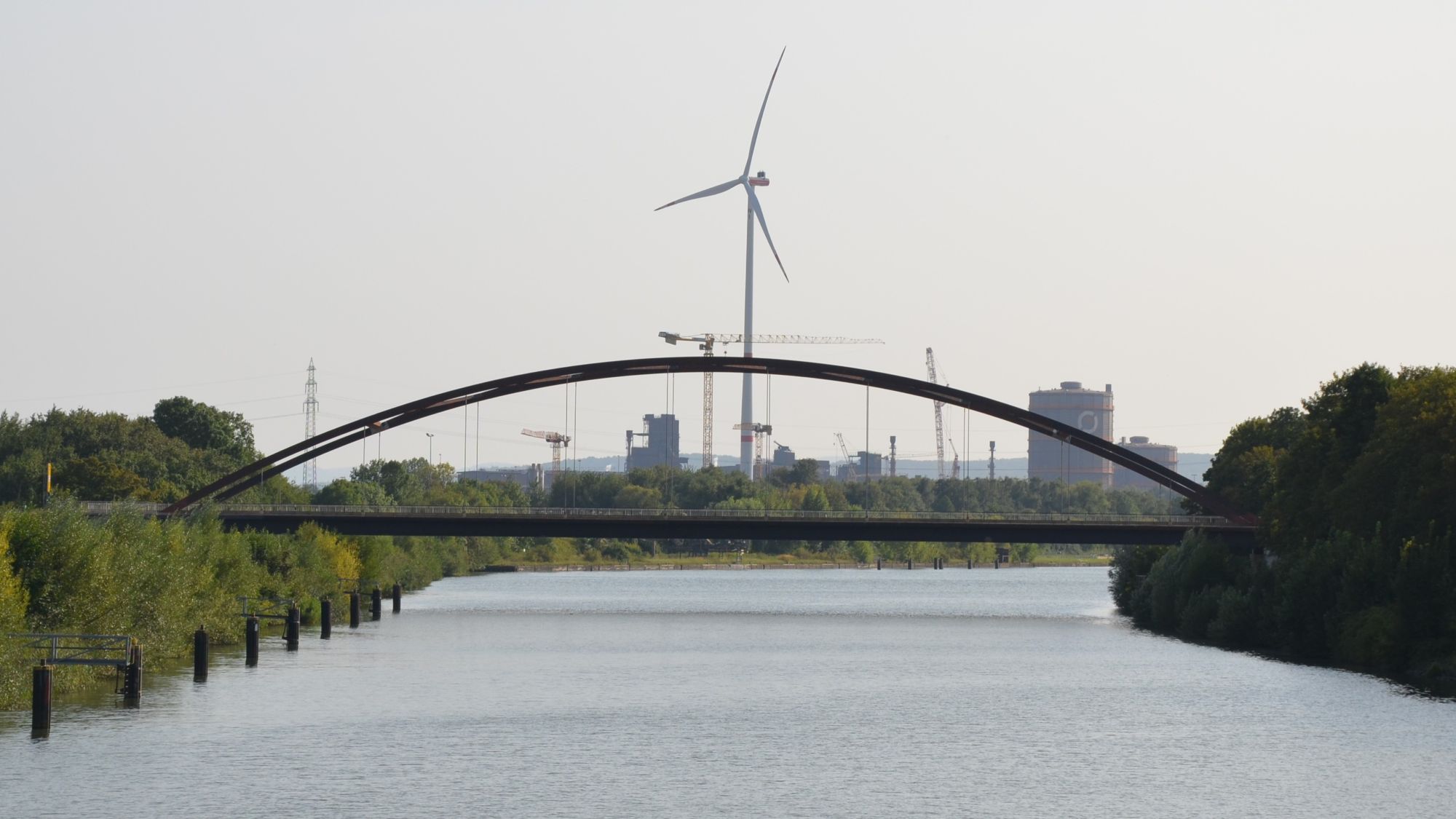 Stabbogenbrücke über den Salzgitter Stichkanal