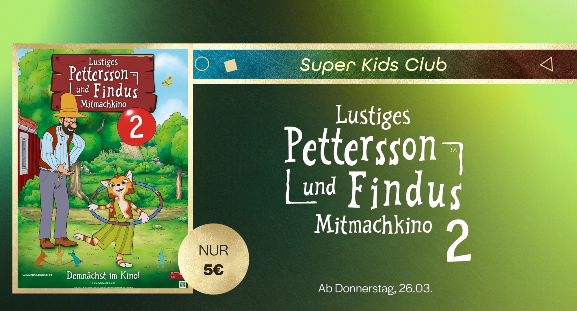 SUPER KIDS CLUB: LUSTIGES PETTERSSON UND FINDUS MITMACHKINO