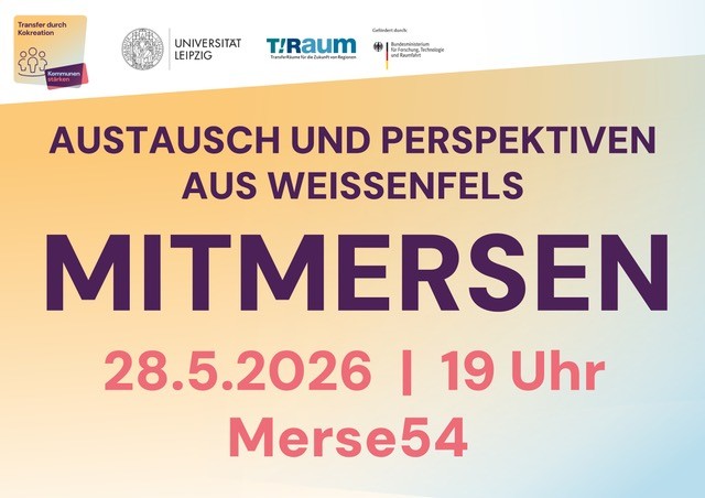 Live-Podcast &raquo;mitmersen&laquo; - Gespr&auml;che aus und f&uuml;r Wei&szlig;enfels