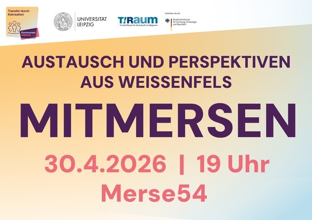 Live-Podcast &raquo;mitmersen&laquo; - Gespr&auml;che aus und f&uuml;r Wei&szlig;enfels