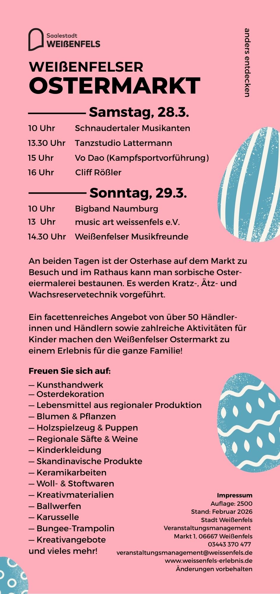 Wei&szlig;enfelser Ostermarkt 2026