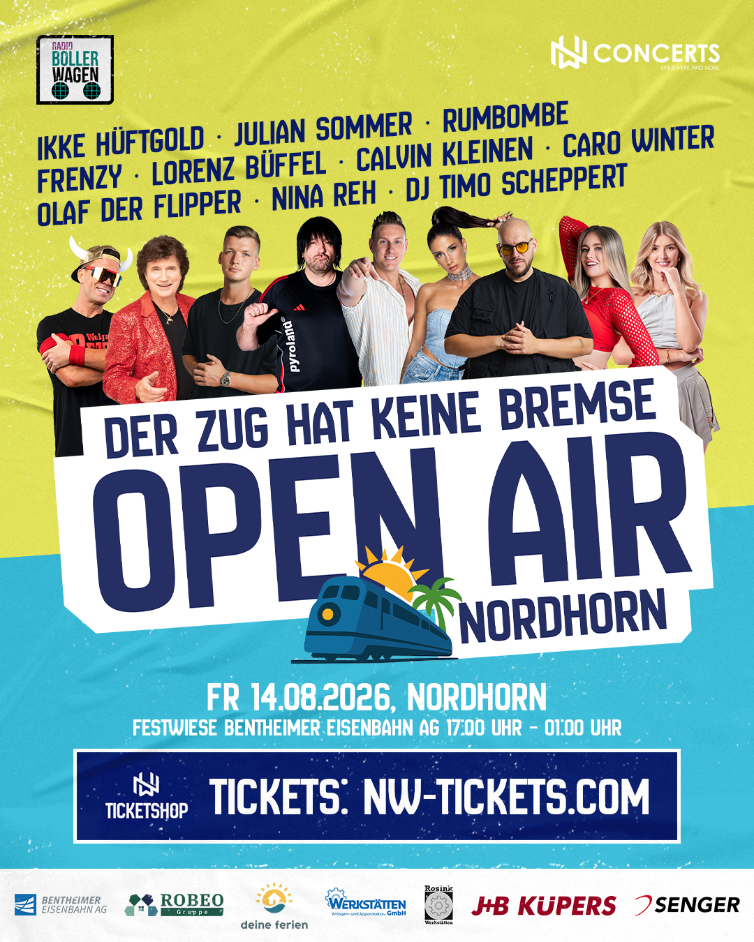 Der Zug hat keine Bremsen Open Air