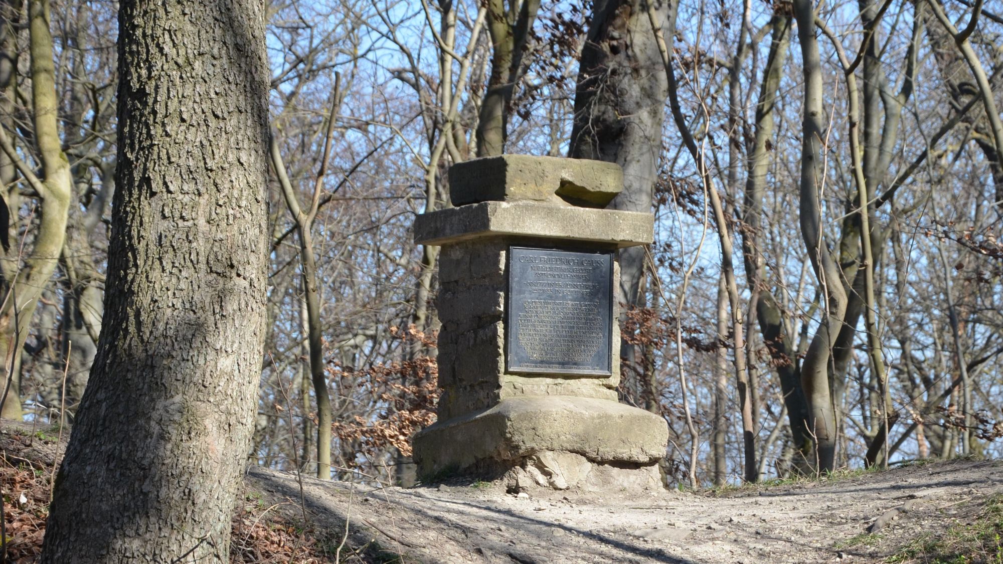 Gaußstein als Teil des Geopfads Salzgitter-Lichtenberg