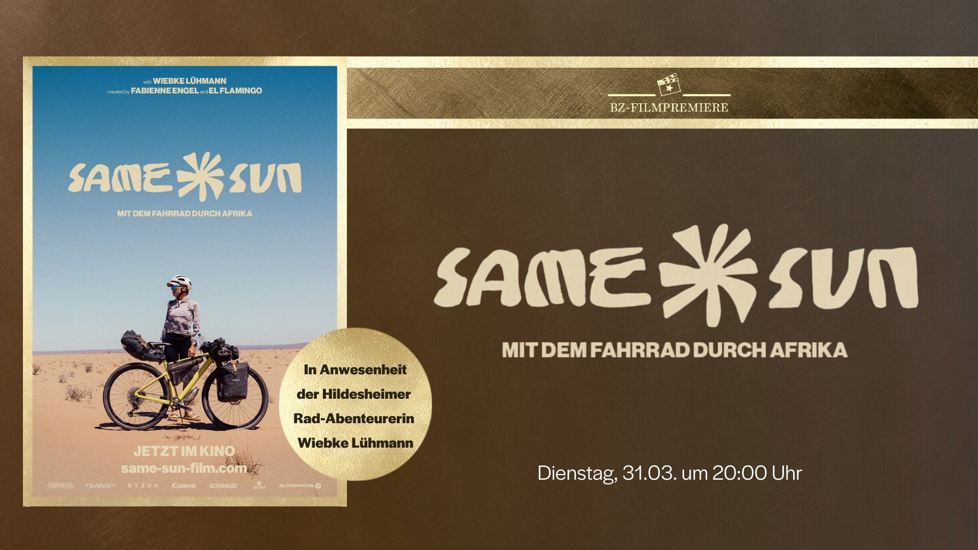 BZ-Premiere: SAME SUN - MIT DEM FEHRRAD DURCH AFRIKA