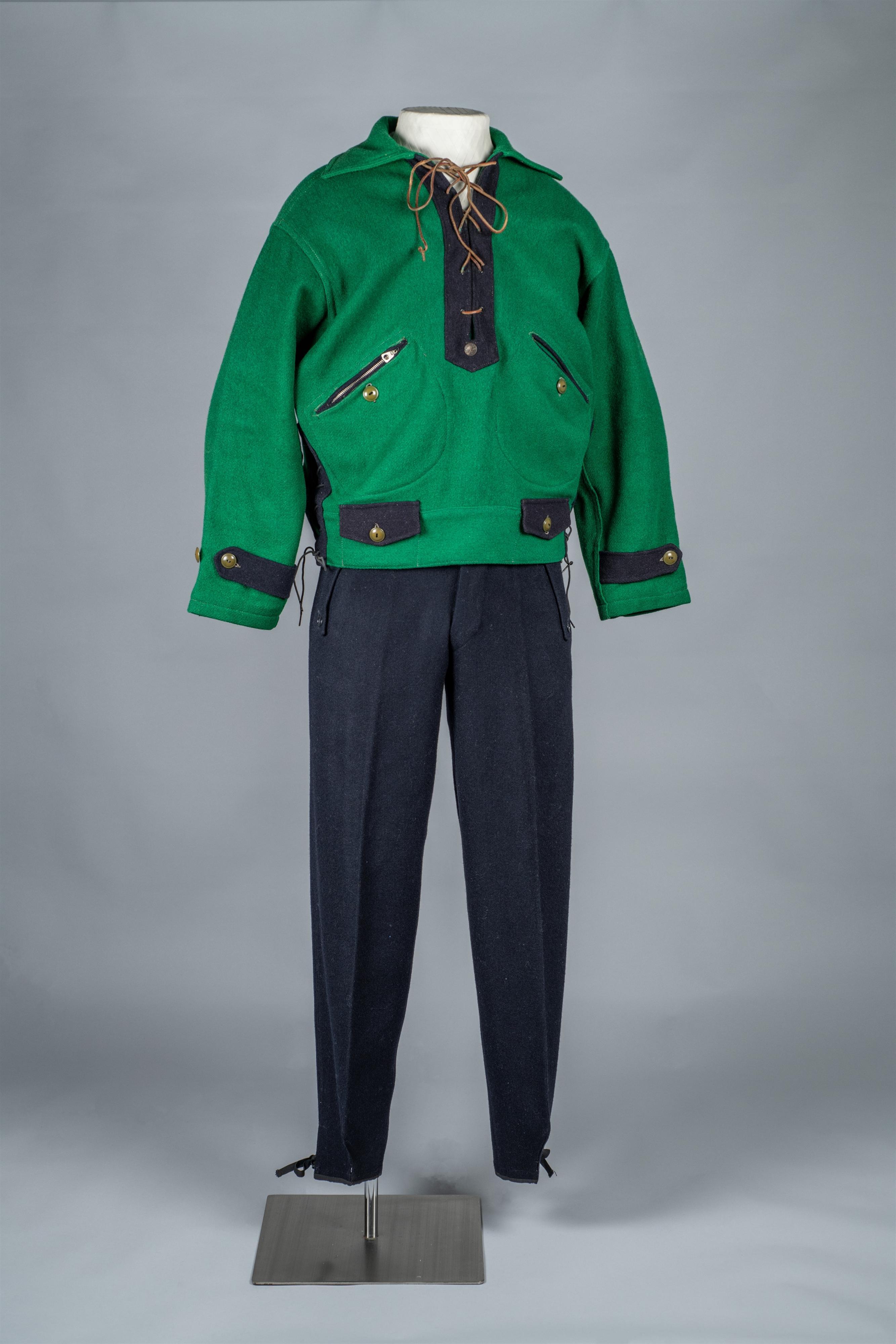 Outdoorkleidung: Skianzug aus Wolle, 1930er Jahre