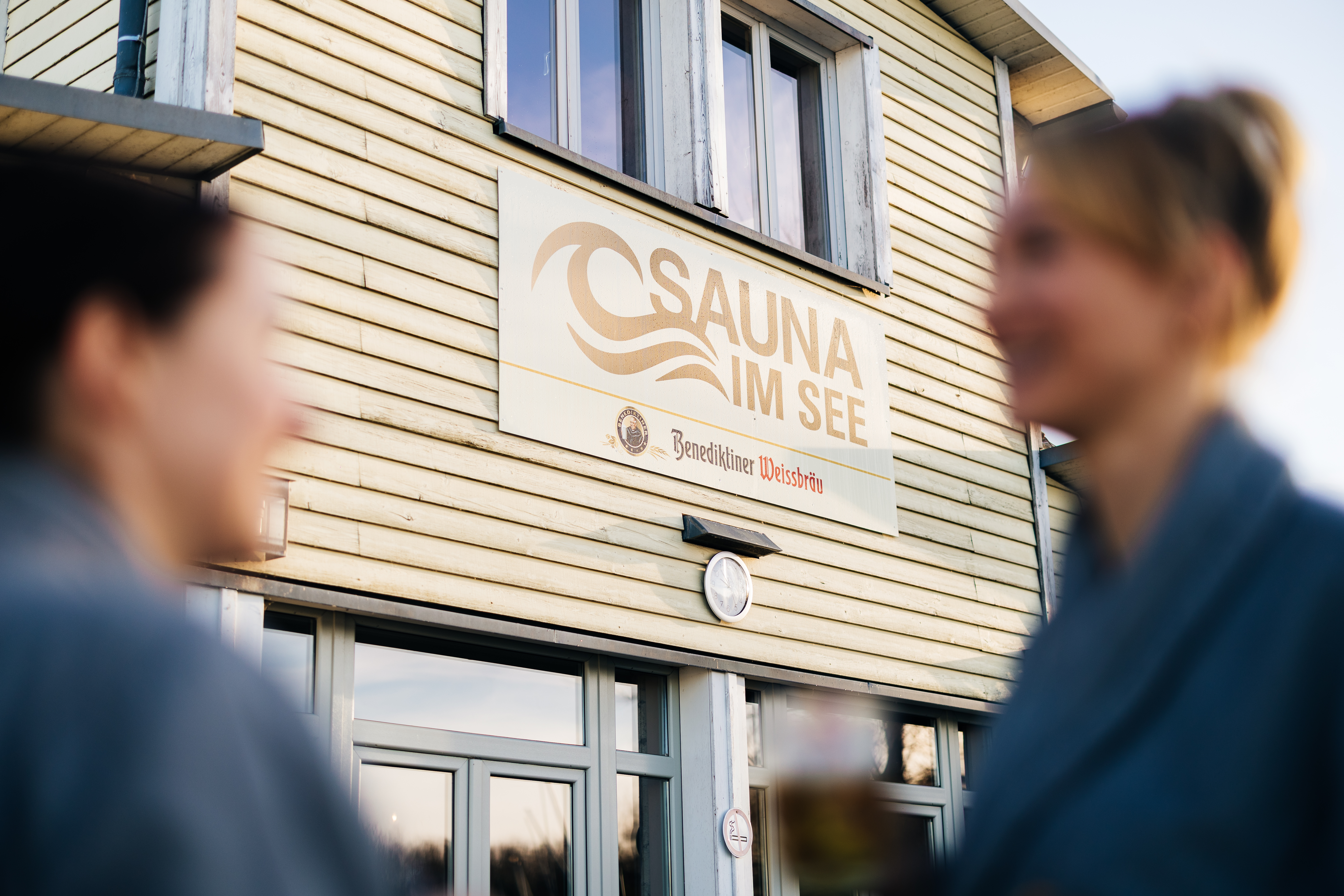 Sauna im See – Motiv