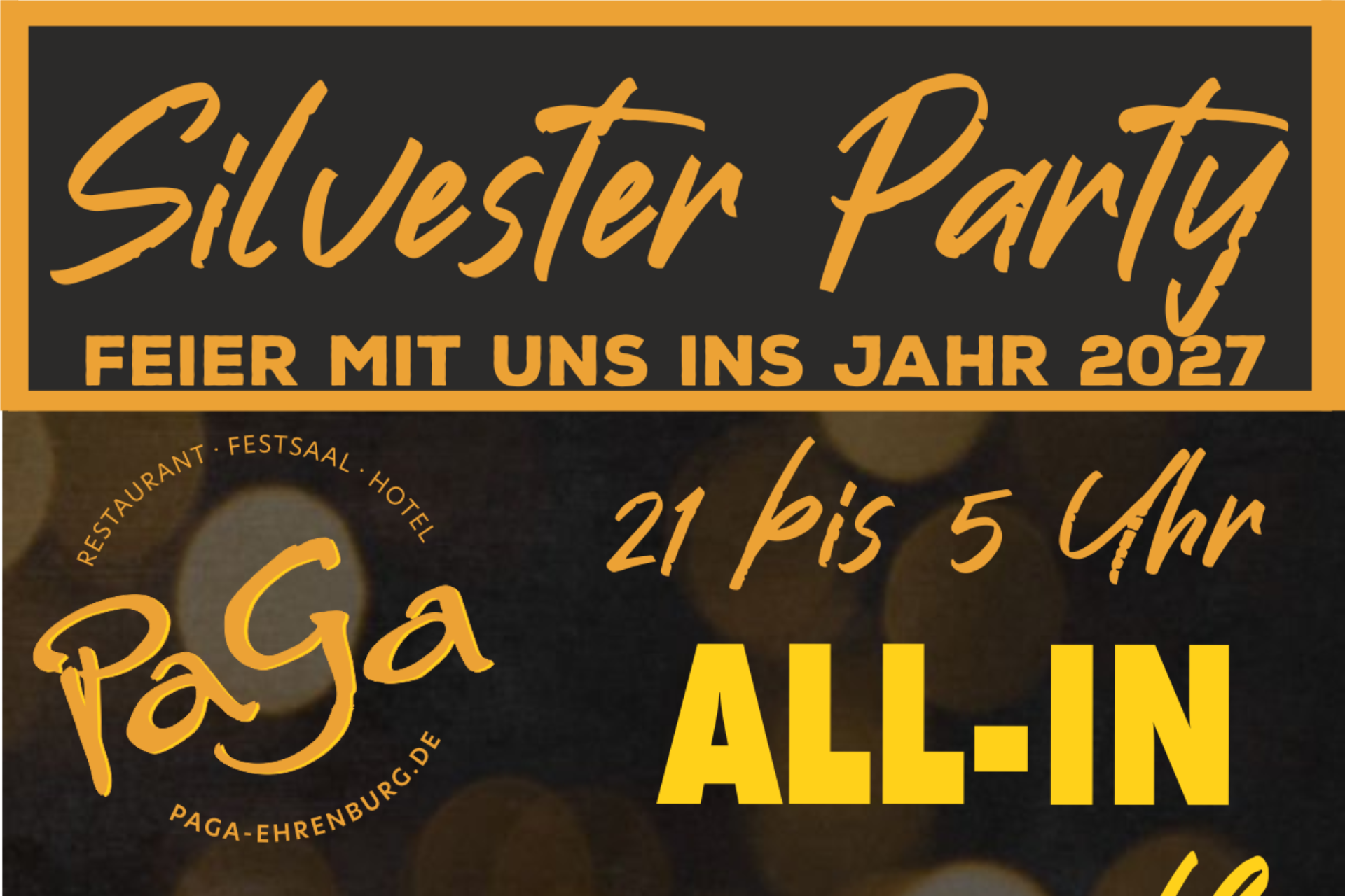 Silvester Party 2026 - 2027