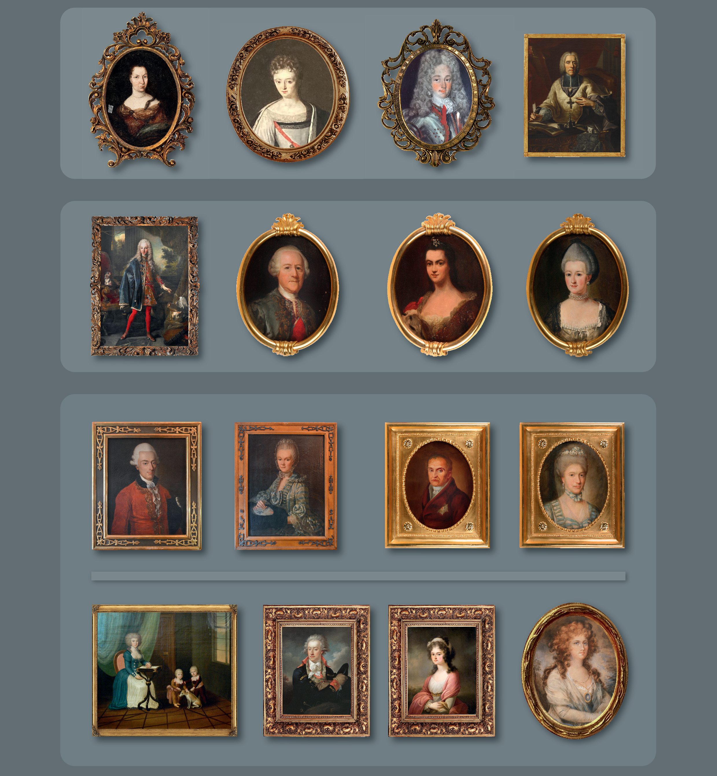 Portraits in der Ausstellung