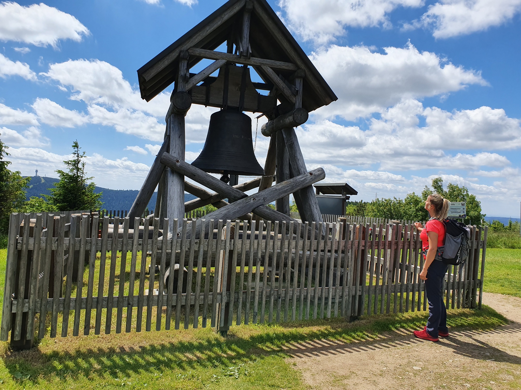 Läuten der Friedensglocke auf dem Fichtelberg