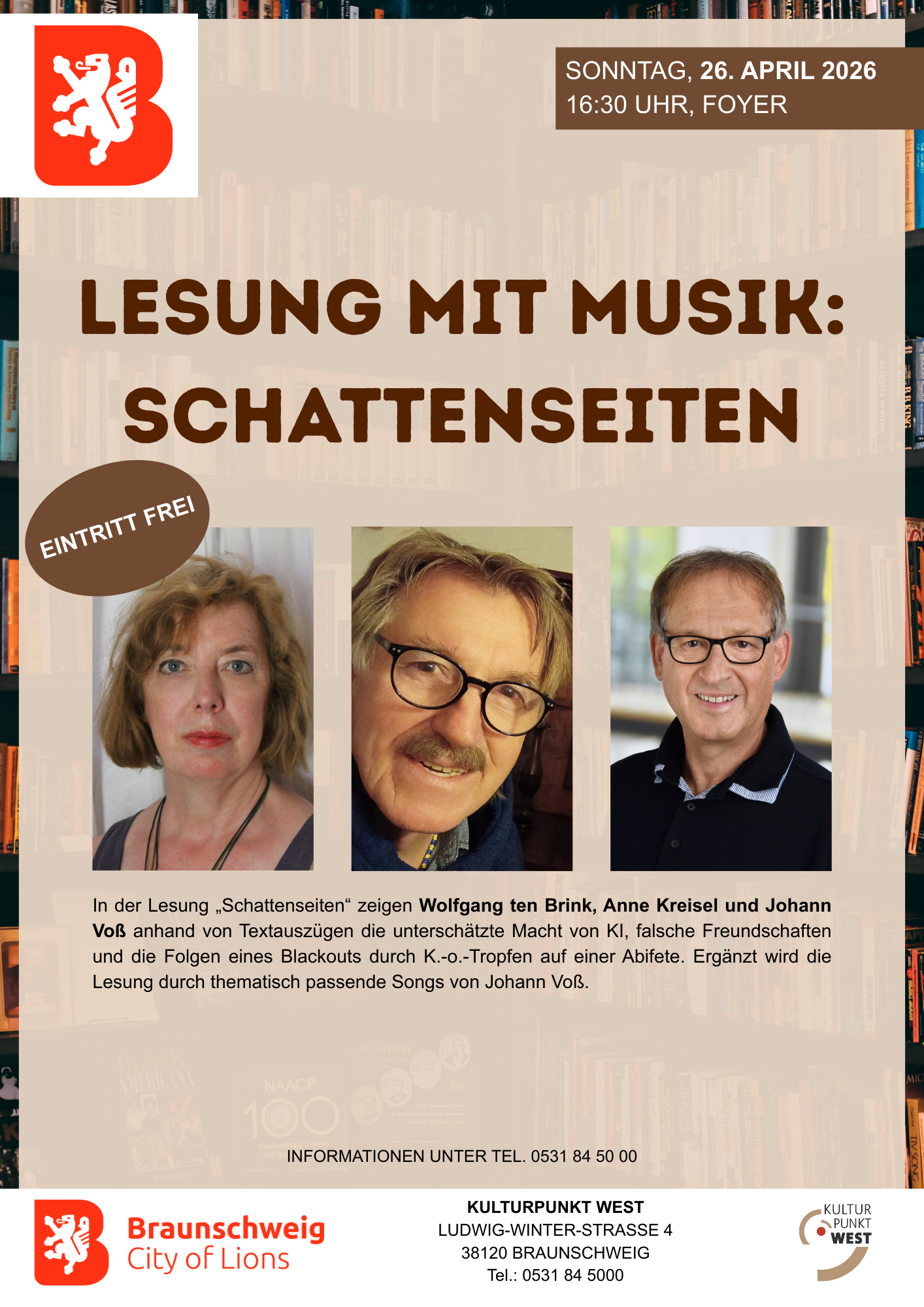 Lesung mit Musik:  Schattenseiten