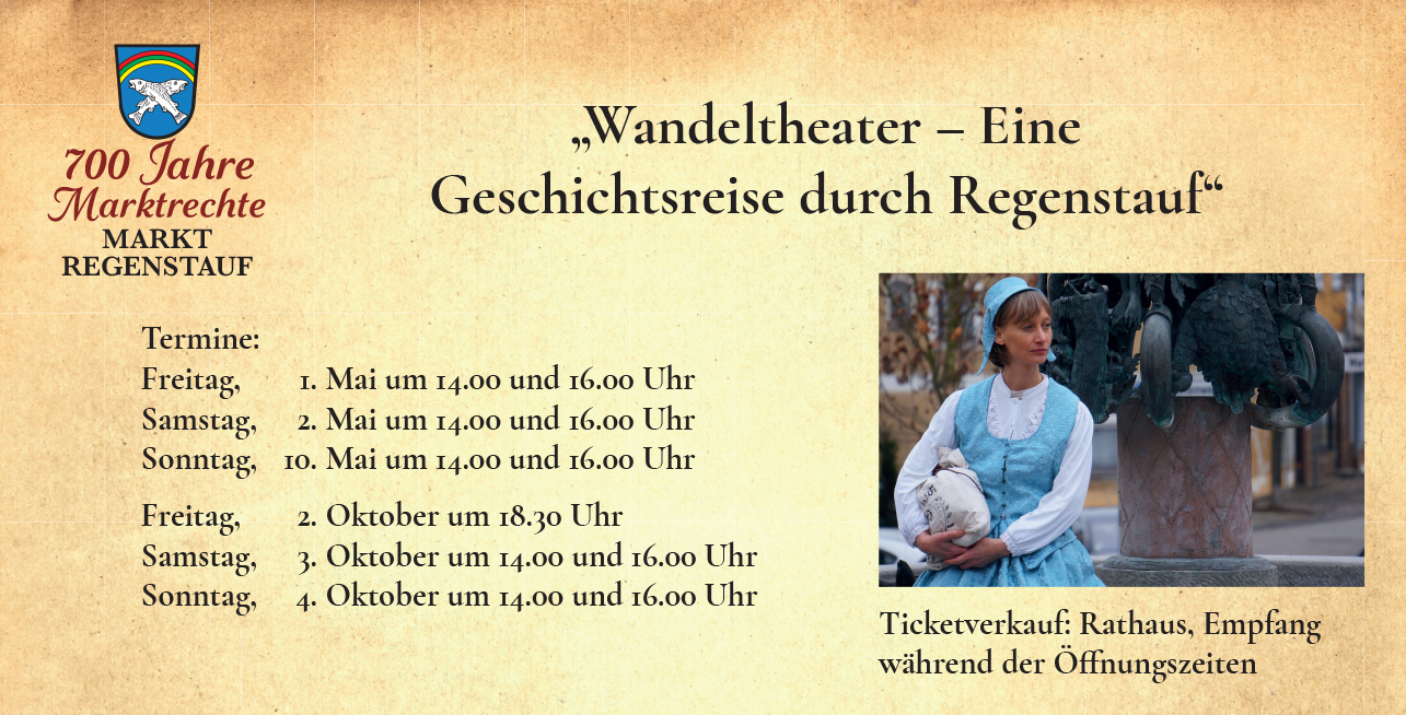 Wandeltheater - Eine Geschichtsreise durch Regenstauf