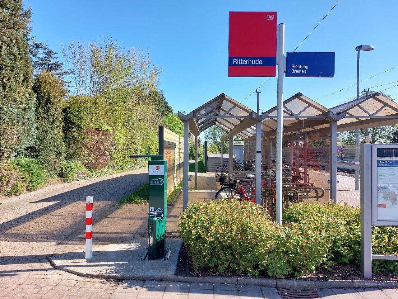 Radservicestation am Ritterhuder Bahnhof