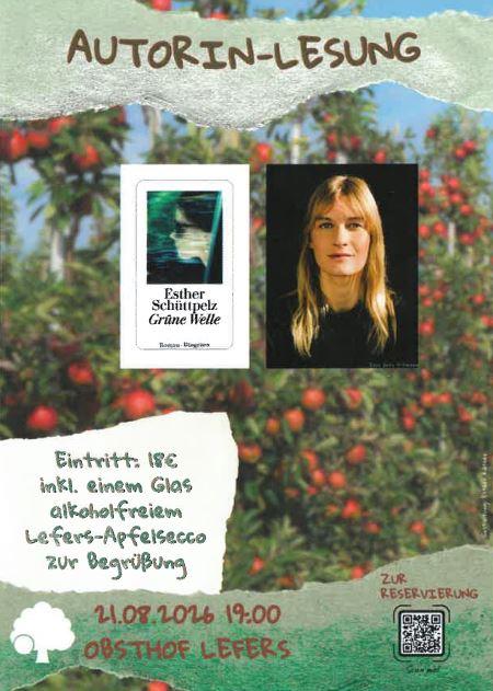 Autorin-Lesung Esther Schüttpelz - Grüne Welle