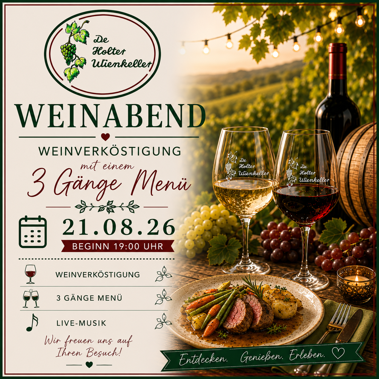 Weinabend mit unseren Winzern