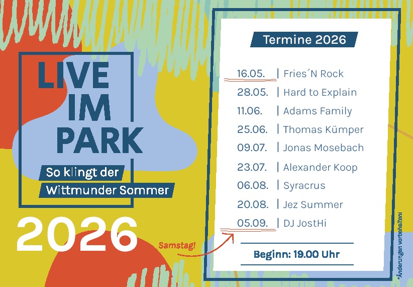 Live im Park - so klingt der Wittmunder Sommer