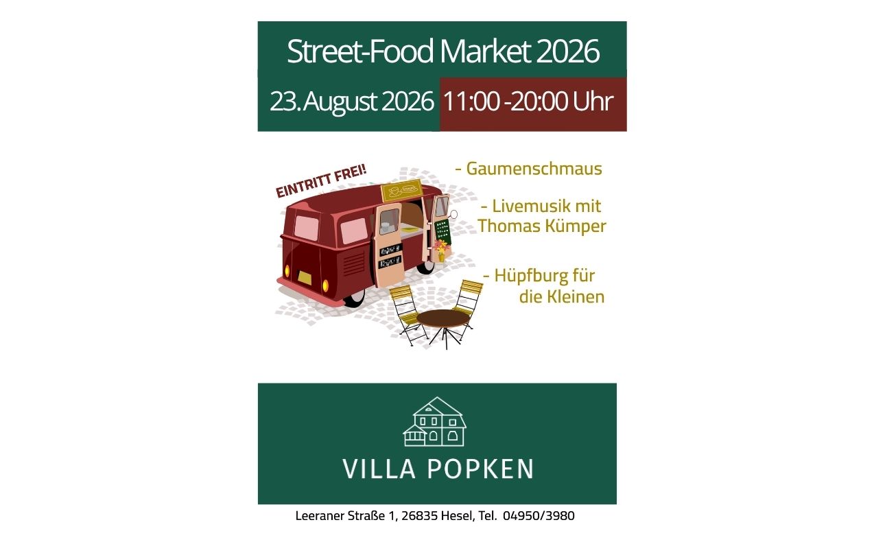 Street Food Market an der Villa Popken