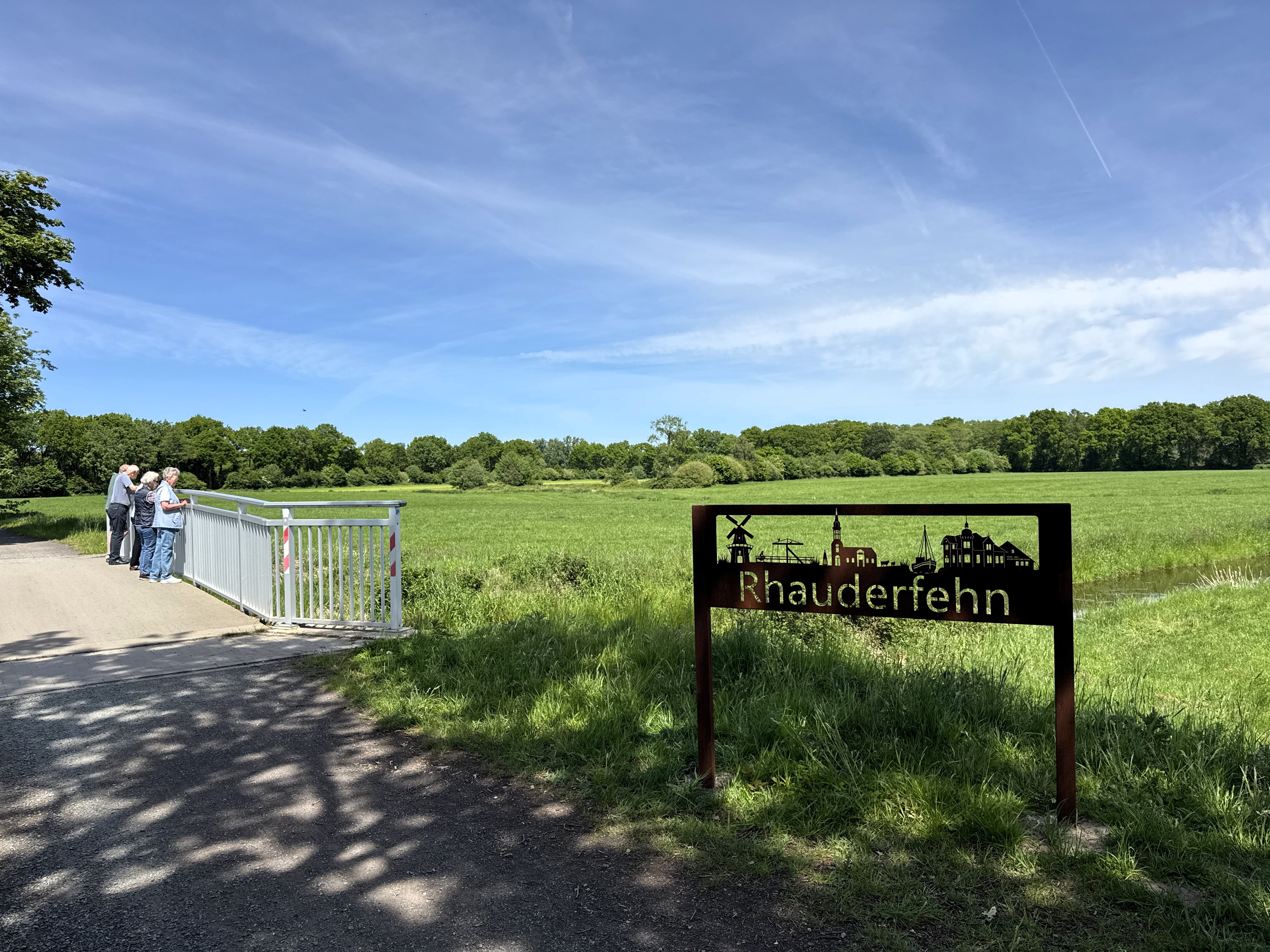 Selfie-Point am Ostfriesland-Wanderweg / Abschnitt Rhauderfehn