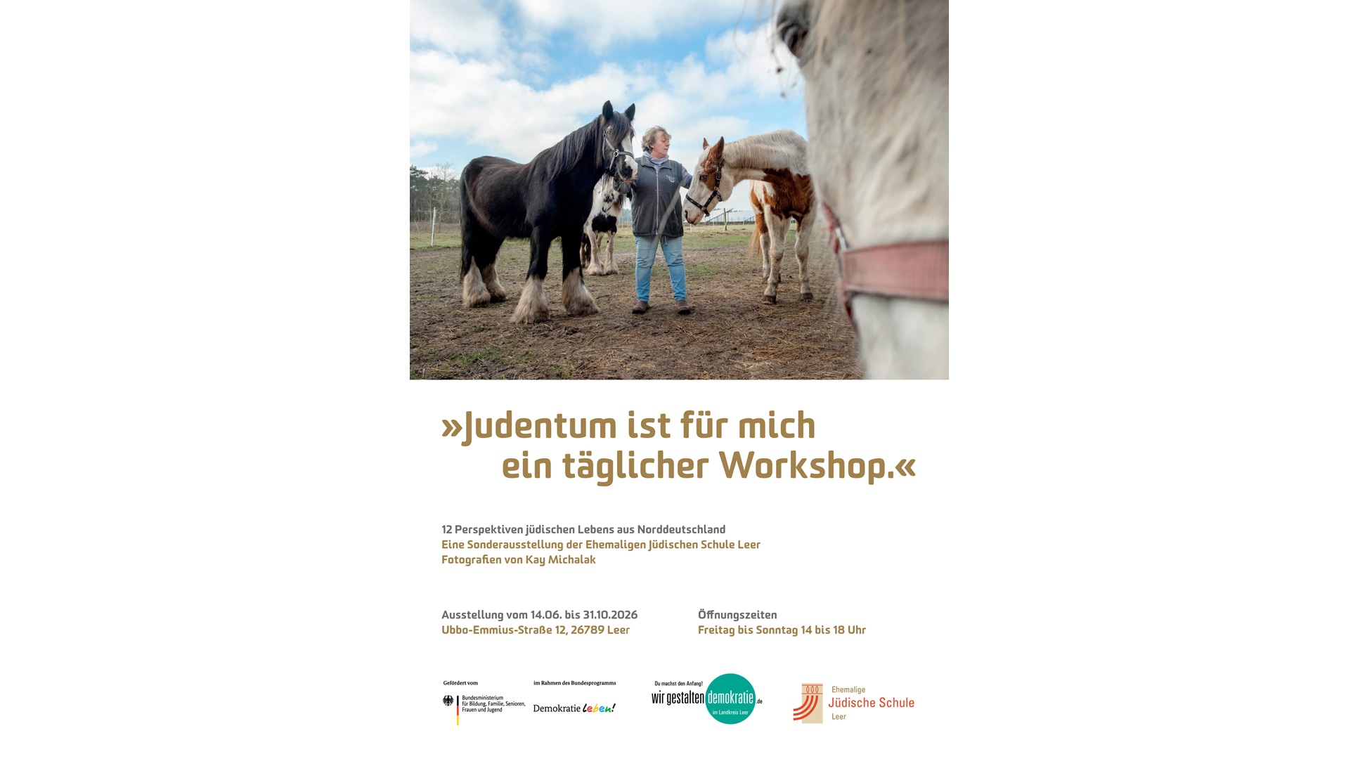 Sonderausstellung „Judentum ist für mich ein täglicher Workshop" – 12 Perspektiven jüdischen Lebens aus Norddeutschland