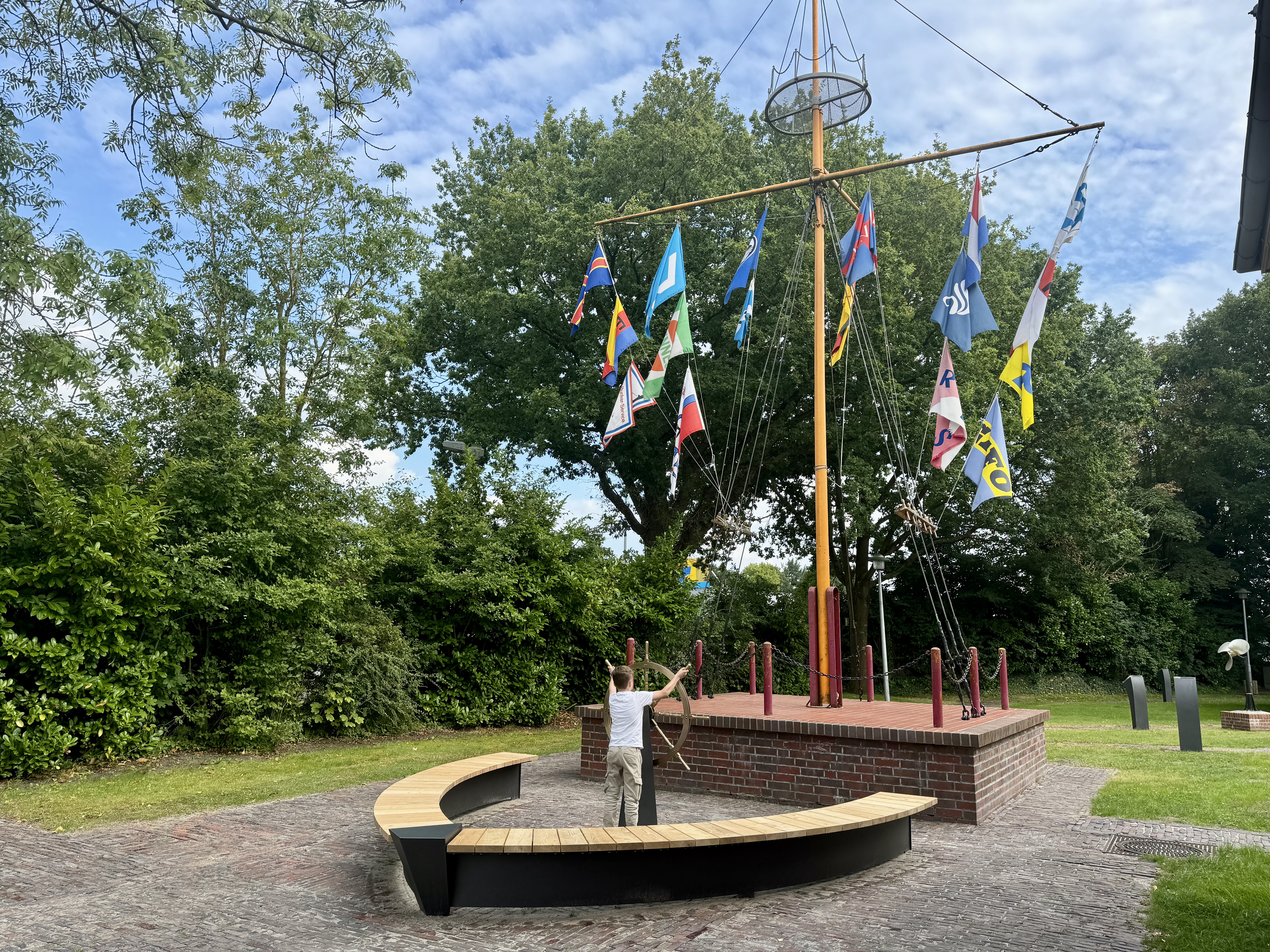 Selfie-Point am Fehn- und Schiffahrtsmuseum Westrhauderfehn