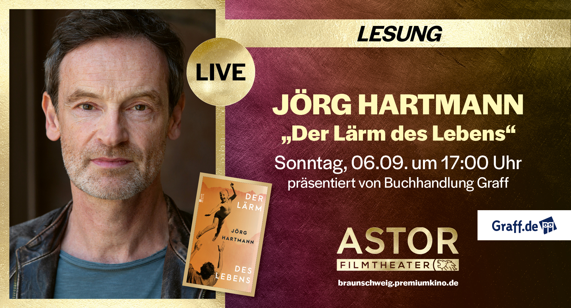 LESUNG: Jörg Hartmann - "Der Lärm des Lebens"
