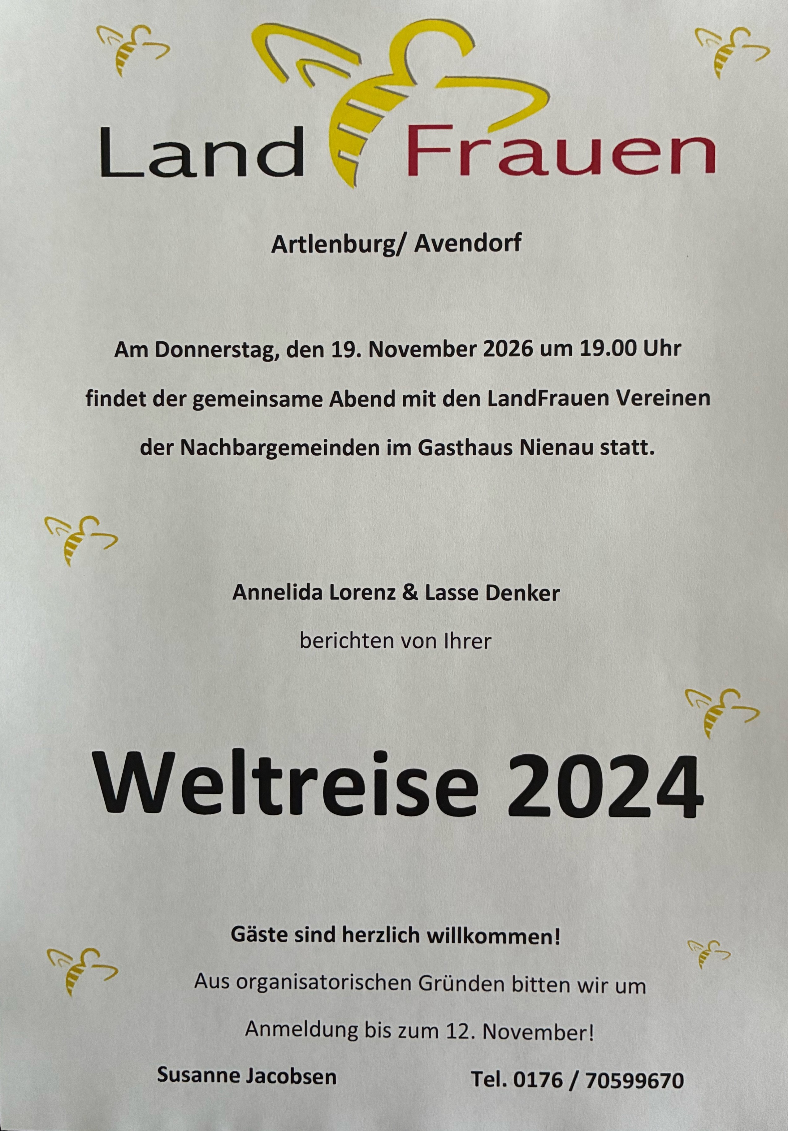 Landfrauenverein Artlenburg/ Avendorf, Gemeinsamer Abend mit den Nachbarvereinen Landfrauen