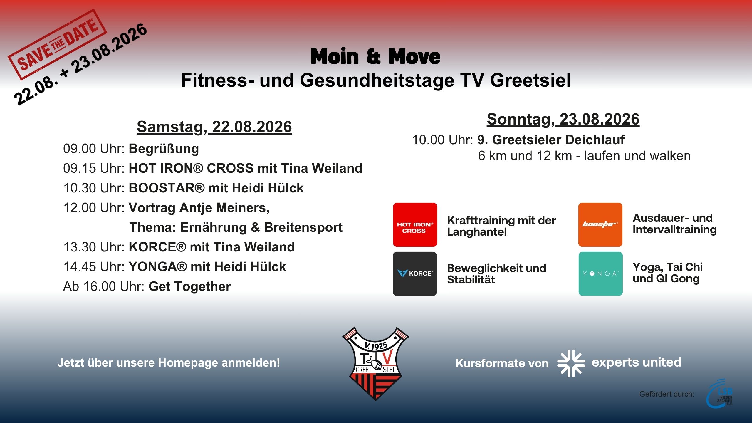 TV Greetsiel: Moin & Move – Fitness- und Gesundheitstage des TV Greetsiel
