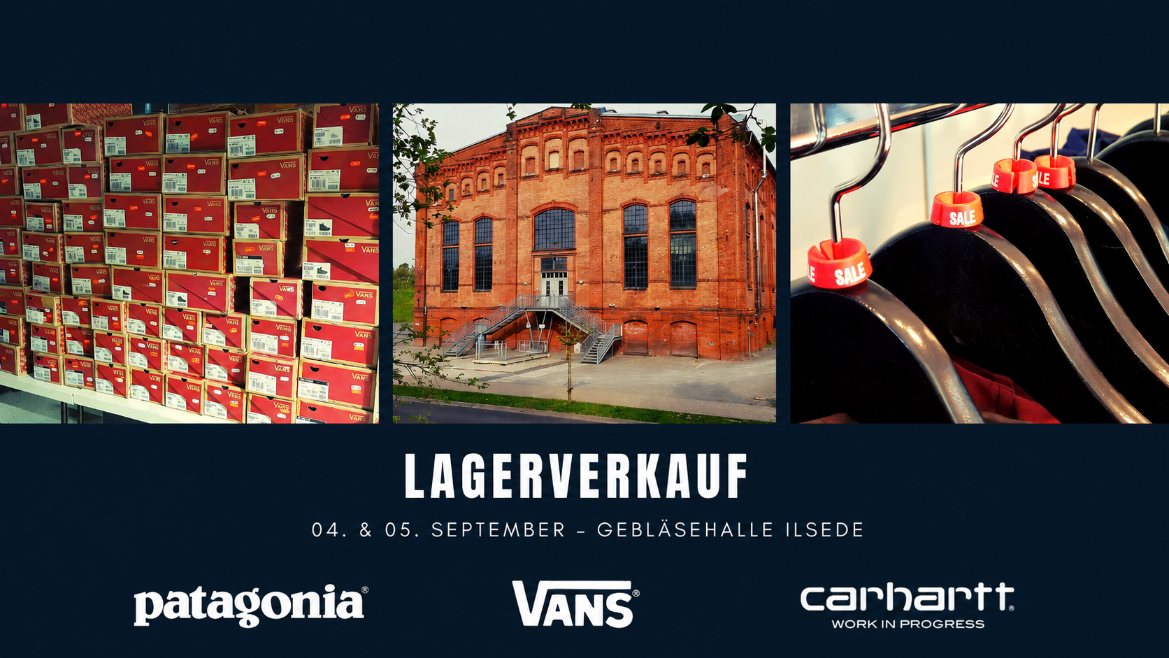 Lagerverkauf - Fashion & Streetwear Sale in der Gebläsehalle