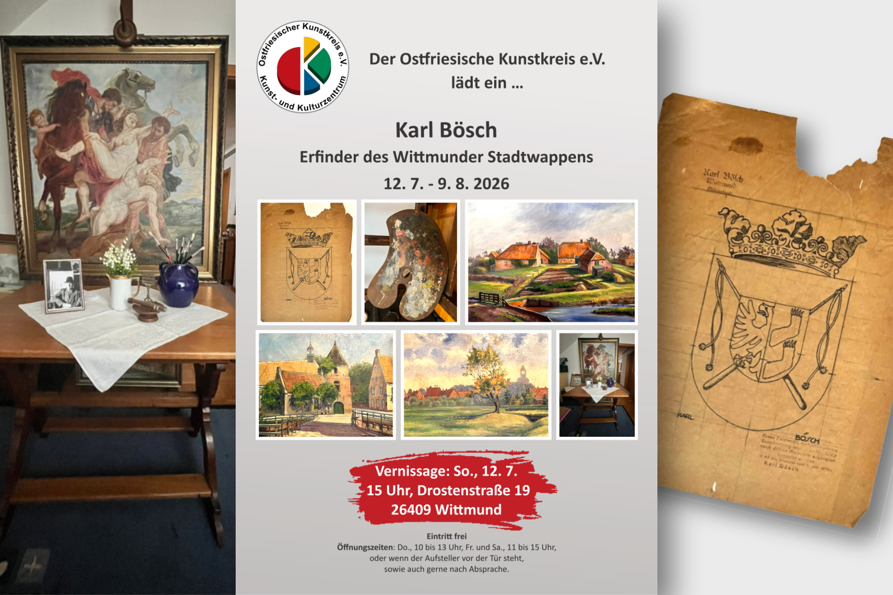 Karl B&ouml;sch - Erfinder des Wittmunder Stadtwappens