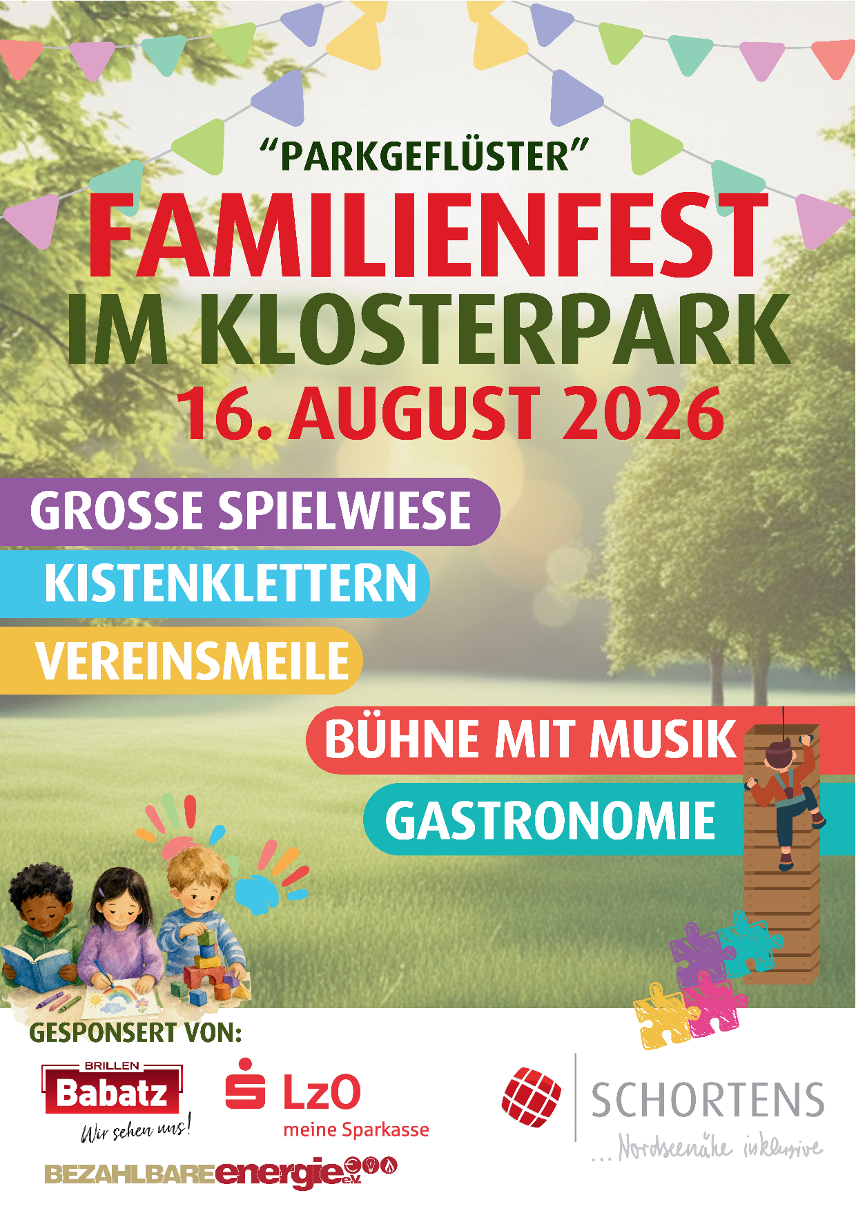 Parkgeflüster - Familienfest im Klosterpark