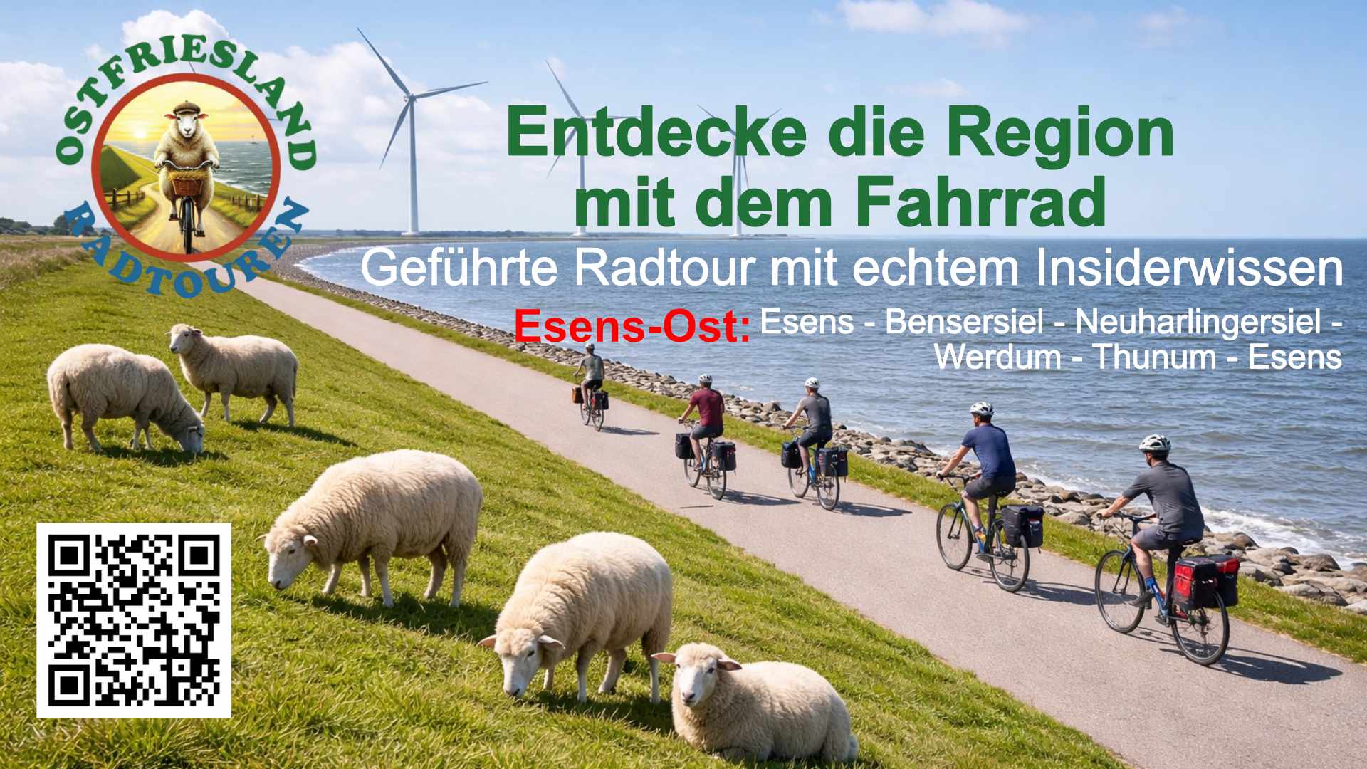 Gef&uuml;hrte Fahrradtouren - Rund um Esens / Bensersiel - Neuharlingersiel 