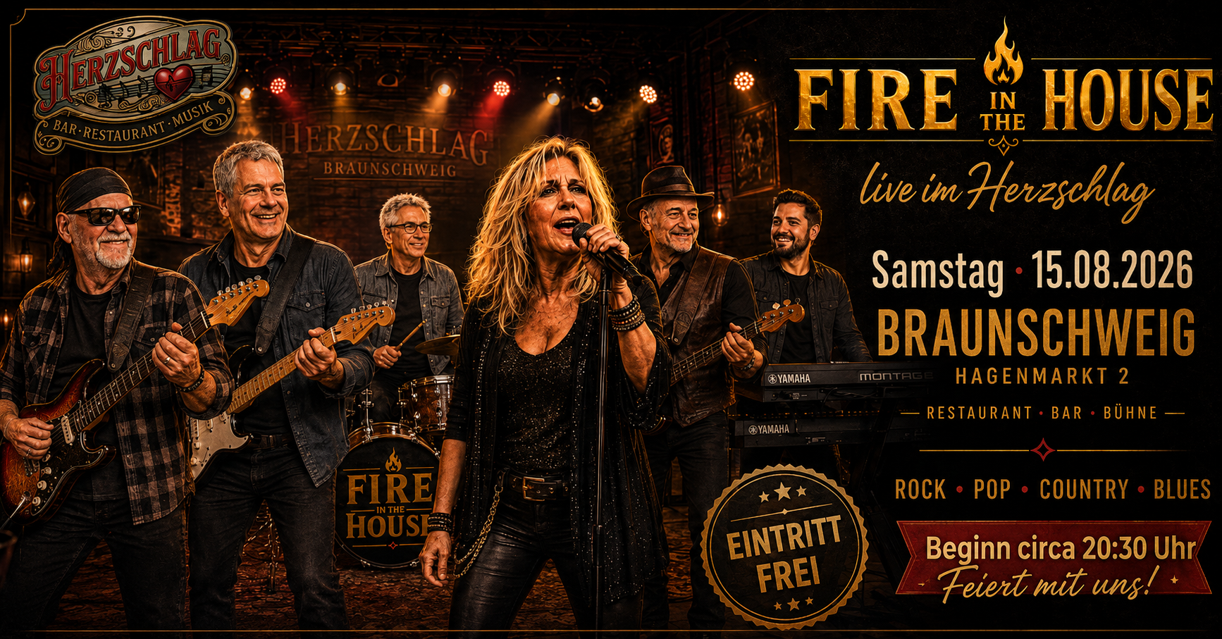 Fire In The House live im HERZSCHLAG Braunschweig