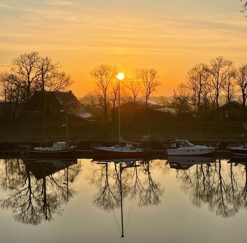 Abendstimmung auf dem Ostedeich