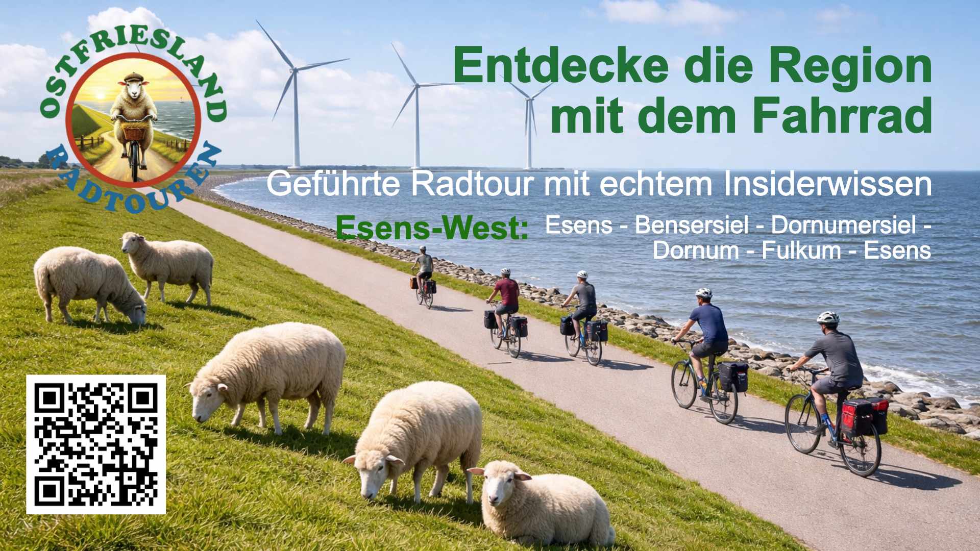 Gef&uuml;hrte Fahrradtouren - Esens / Bensersiel / Dornum