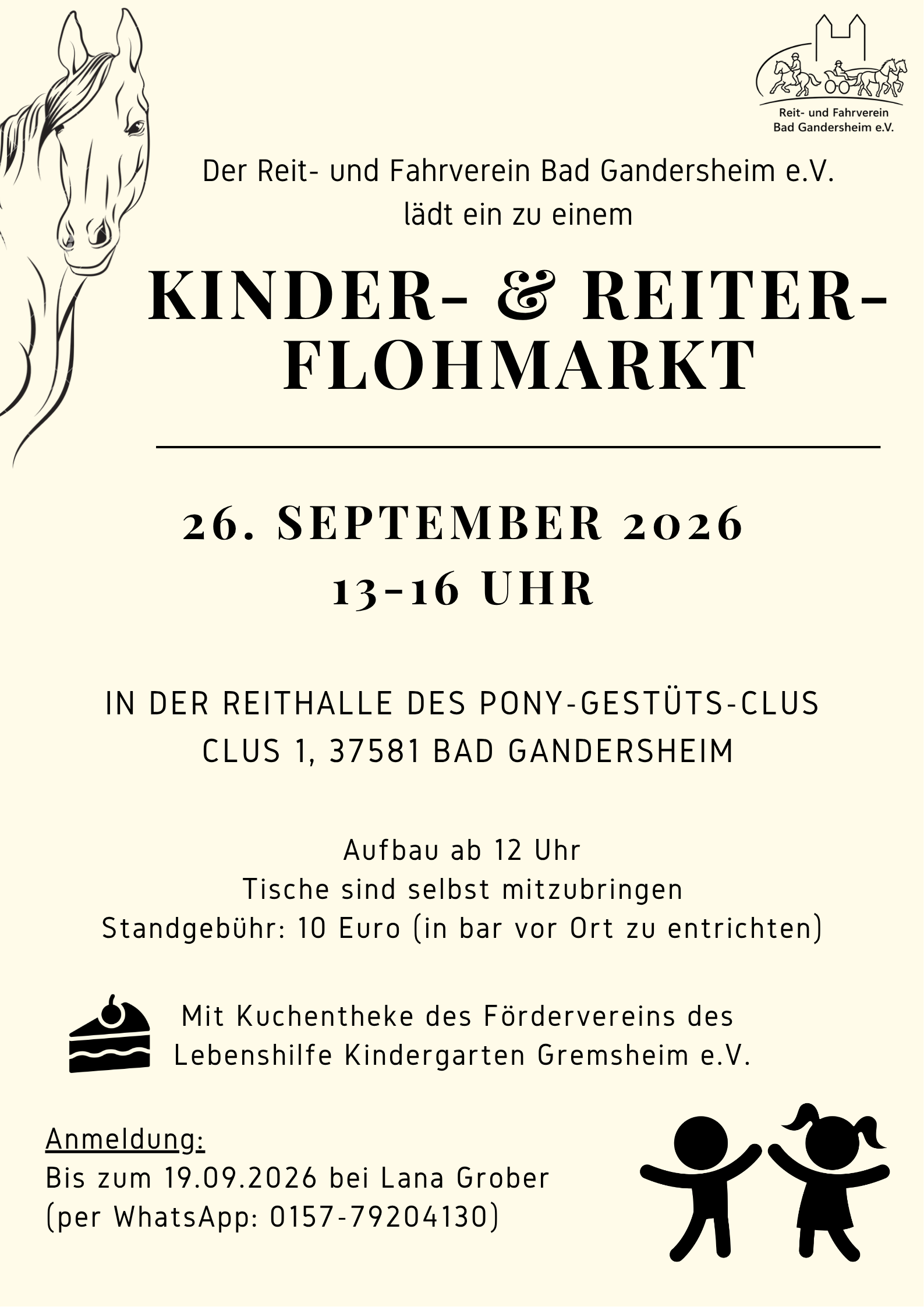 Kinder- und Reiterflohmarkt Reithalle Clus