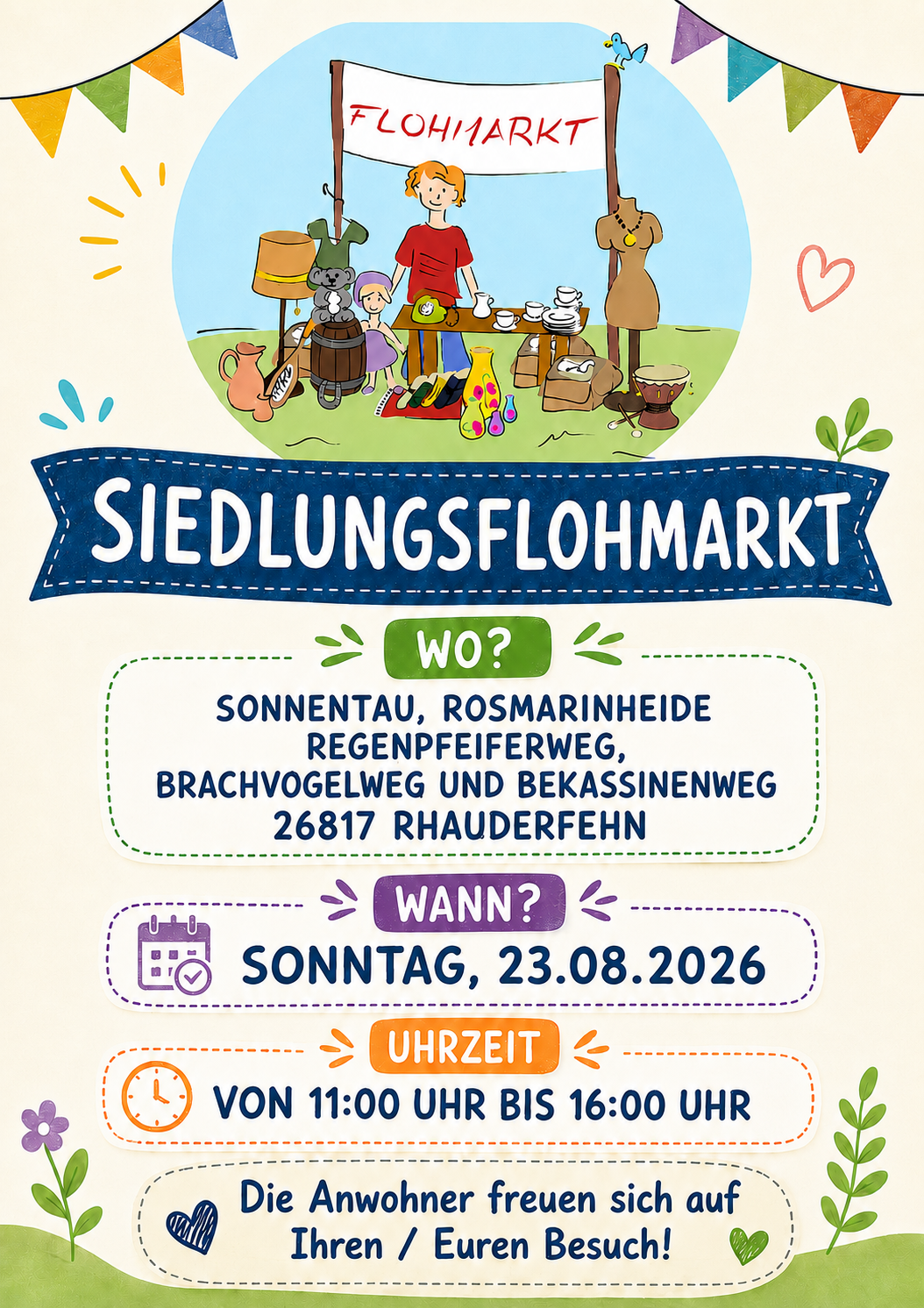 Siedlungsflohmarkt Rhauderfehn Mitte