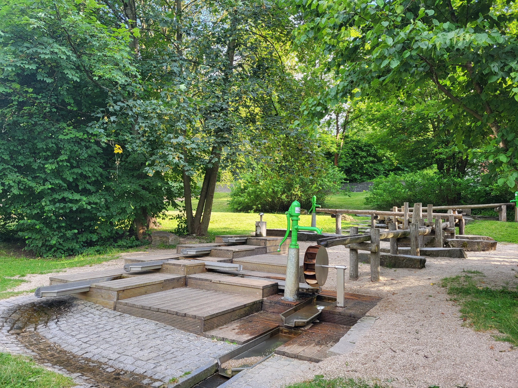 Wasserspielplatz im Park der Generationen Reichenbach – Motiv