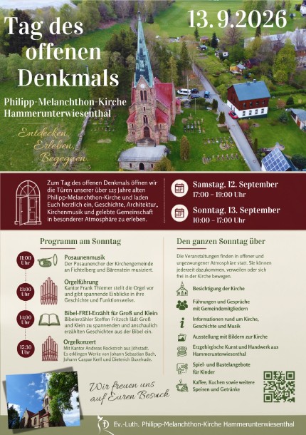 Philipp-Melanchthon-Kirche zum „Tag des offenen Denkmals“
